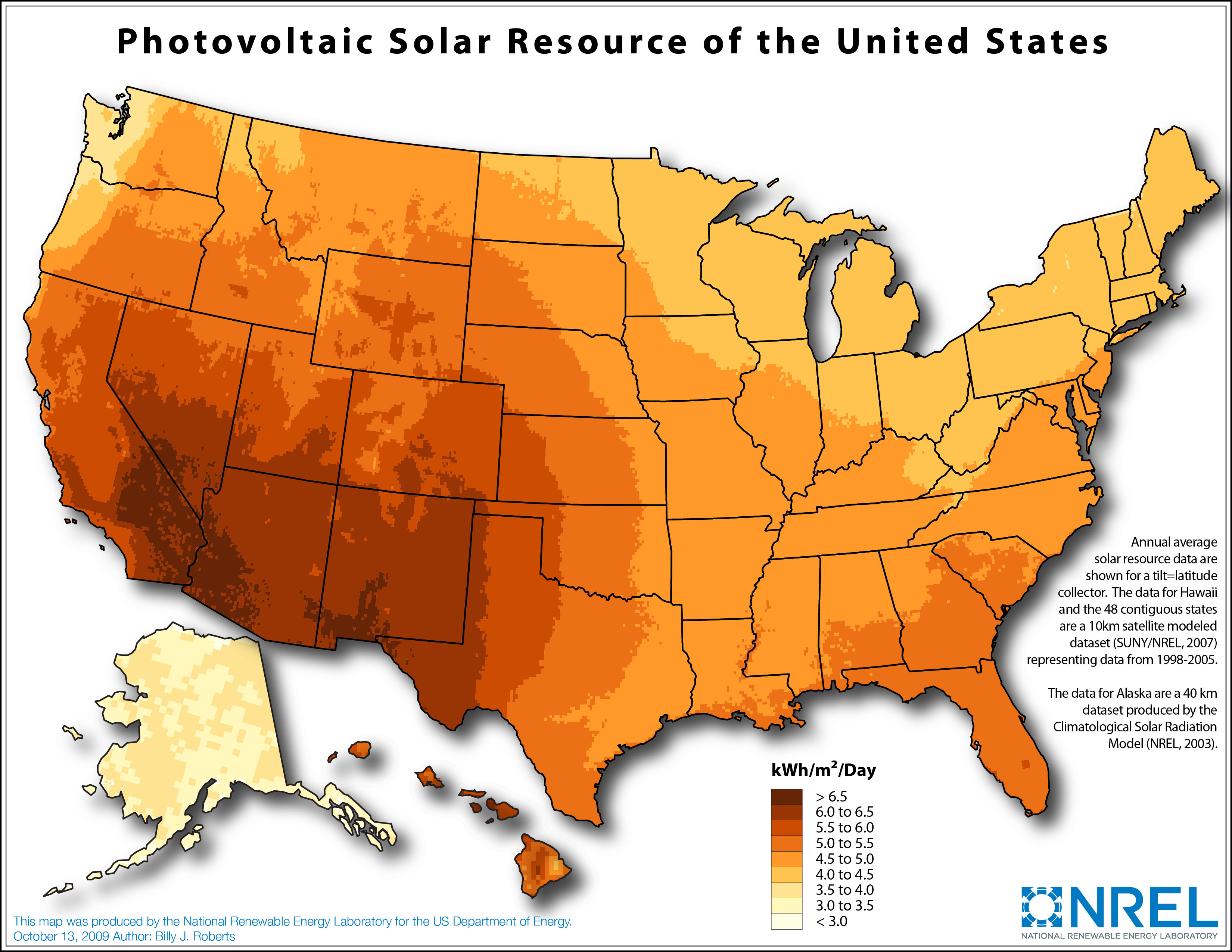 Photovoltaic Solar Resource of the United States
